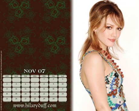 2007 Hilary Duff Official Calendar 11.jpg