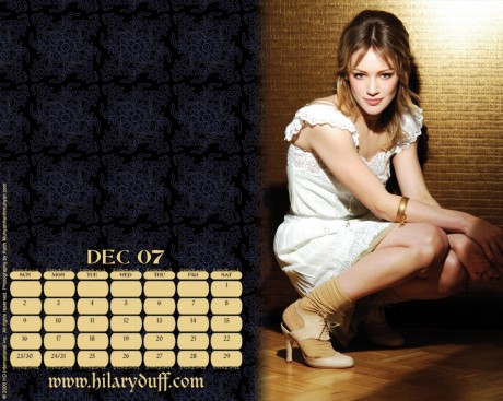 2007 Hilary Duff Official Calendar 12.jpg