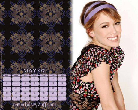 2007 Hilary Duff Official Calendar 5.jpg